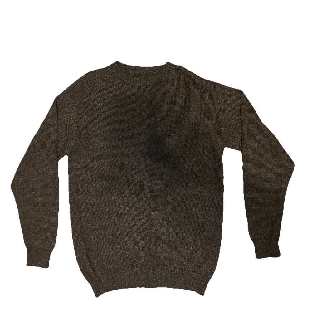 Gryam Galleries Brown Alpaca Oversized Sweater XL Peru Warm Fall Winter Layer